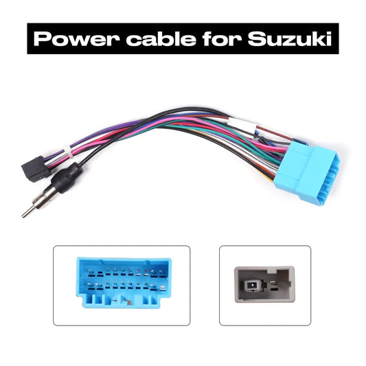 Universal Power Cable For ISO Toyota Nissan Suzuki Car Radio 4Pin 6Pin USB cable External Microphone GPS antenna