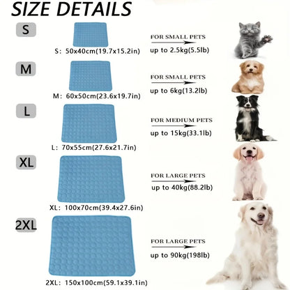 Esterilla refrescante para perros, cama fría de verano para mascotas, extragrande, para perros pequeños y grandes, accesorios para mascotas, manta duradera para gatos, sofá, manta de hielo para gatos