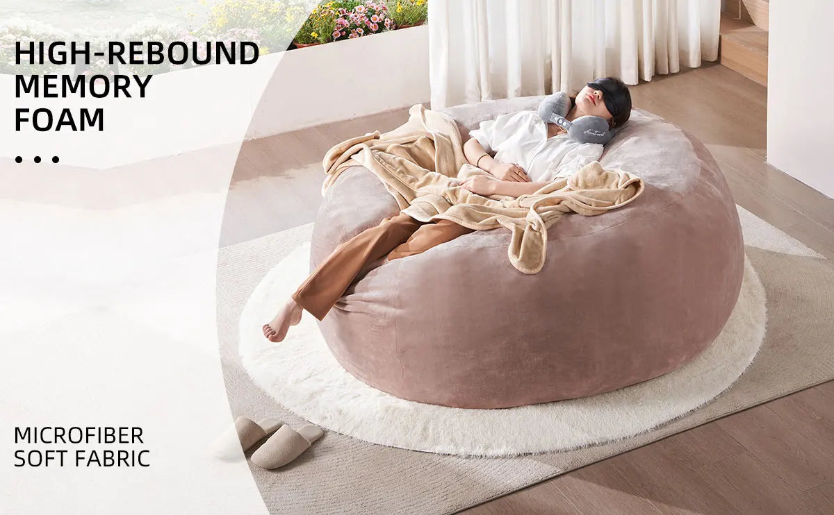 Bean Bag Chair with Filling Included Big Bean Bags Couch for Adults, Giant Beanbag Lazy Sofa for Living Room Bedroom and Dorm