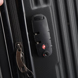 Rosahqnda 3-Piece Trolley Suitcase Set 4 Universal wheels Lock Case ABS Hard Sleeve Travel storage