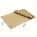 Place Mats for Kitchen Dining Table, Heat-Resistant Anti-Skid Stain Washable PVC Table Mats, Easy to Cleaning Dinner Mats