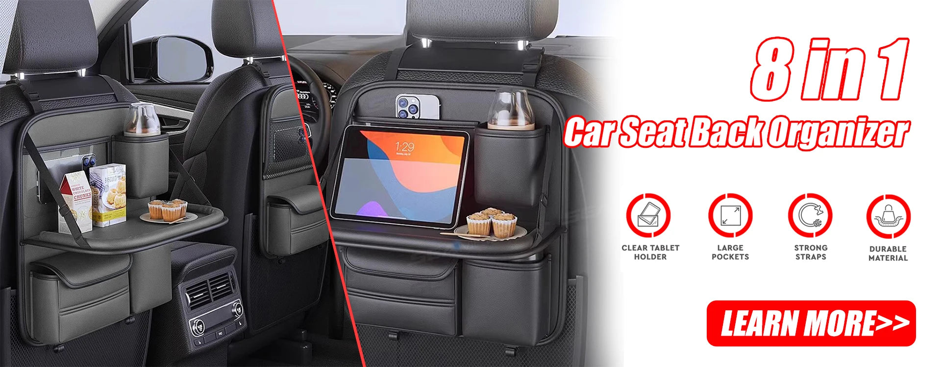 SEAMETAL PU Leather Car Seat Cover Universal Vehicle Seat Cushion Anti Slip Chair Protector Mat Waterproof Sweatproof Surface
