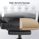 Naspaluro Executive Office Chair with Footrest High Back Desk Chair Ergonomic Recliner Computer Chair Gaming Chairs for Home
