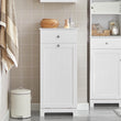 SoBuy BZR21 laundry wardrobe with fold-out laundry bag laundry chest laundry collector with drawers laundry basket bathroom wardrobe