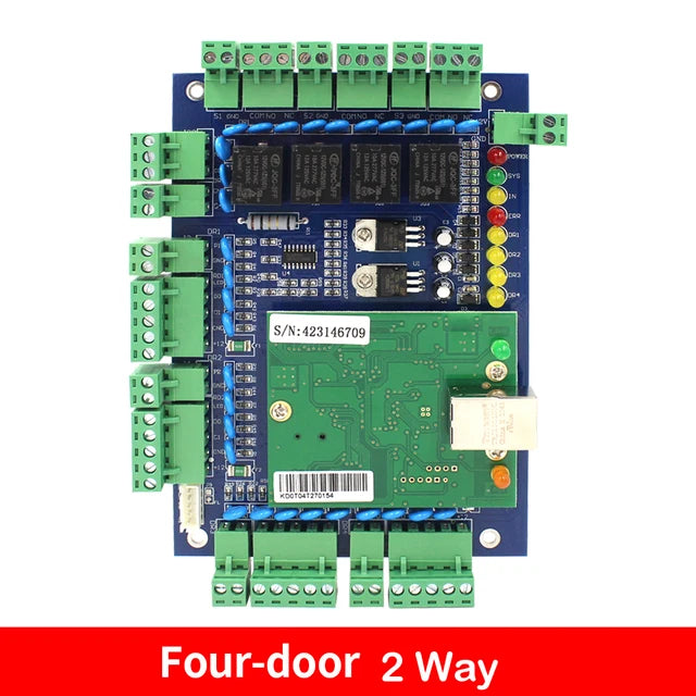 Placa de control de acceso a red TCP/IP, 1, 2, 4 puertos, se pueden transferir datos, conectar con cualquier lector de salida Wiegand de 26 a 37 
