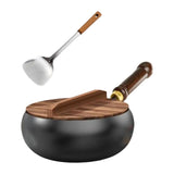 Nonstick Wok with No Coating for Gas, Boiling, Stir-Frying - Pan for Restaurant, Camping, Home, Stovetop, Induction Cooker, Cookware, Pots, Cooking