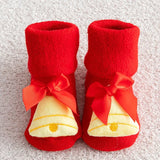 Calcetines de algodón antideslizantes para bebé, calcetines navideños para recién nacidos, bebés, niños pequeños, niñas y niños. 