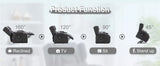COMHOMA Relax armchair stand-up aid massage armchair with fabric surface electric stand-up armchair TV armchair armchair fabric