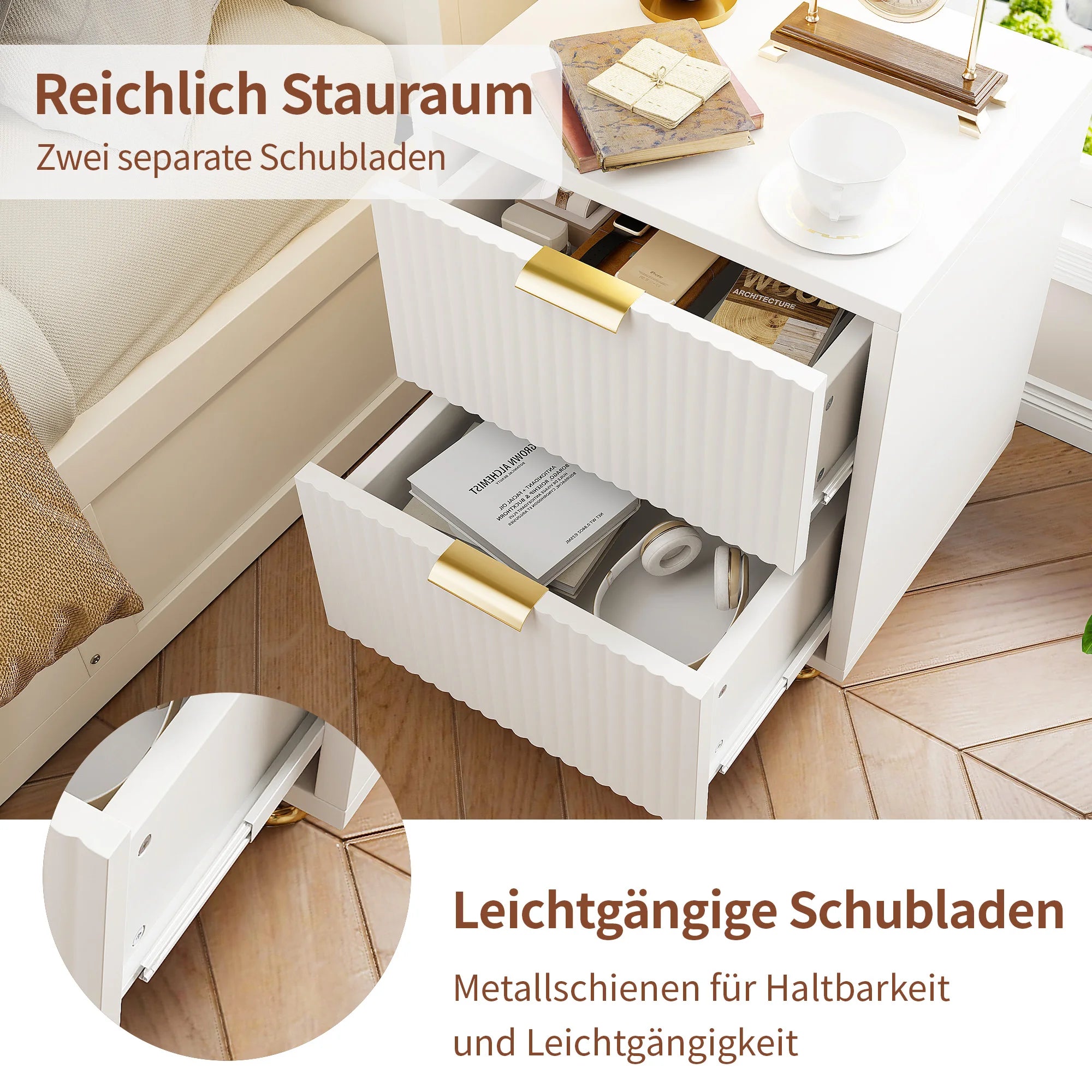 Rosahqnda White Drawer chest of drawers 4 or 6 Drawers Modern storage S wardrobe Tipping Protection wardrobe for living room