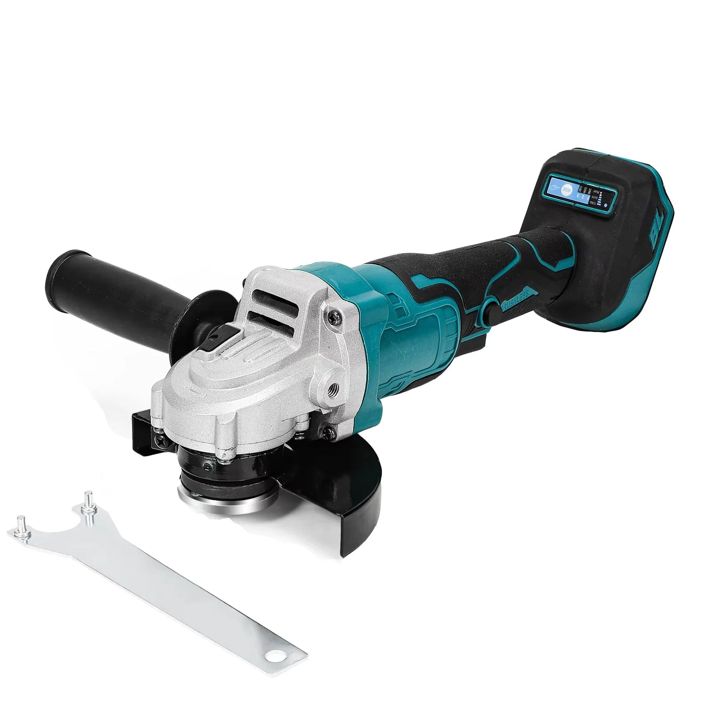 Amoladora angular eléctrica sin escobillas de 125 mm, 3 velocidades, inalámbrica, herramienta de corte para carpintería, compatible con batería Makita de 18 V.