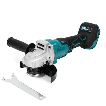 Amoladora angular eléctrica sin escobillas de 125 mm, 3 velocidades, inalámbrica, herramienta de corte para carpintería, compatible con batería Makita de 18 V.
