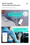 RAYKUBE V1 Adjustable TT Lock/ Tuya Bluetooth Smart Fingerprint Digital Cylinder Lock with APP/Password/RFID Card/Key  unlock