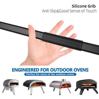 6&12 13 14  Inch Pizza Perforated Shovel Paddle Pizza Oven Turning Peel Hard  Anodized Pizza  Baking Kitchen Tool Spatula