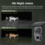 INQMEGA4G 2K 5MP PIR Motion Activated  Trigger Time Night Vision IP66 Hunting Trail Wildlife Battery Solar Camera Forest