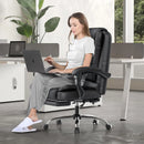 Naspaluro Executive Office Chair with Footrest High Back Desk Chair Ergonomic Recliner Computer Chair Gaming Chairs for Home