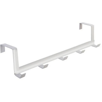 Bedroom Hooks Over The Door 5 Hooks Home Bathroom Organizer Rack Clothes Coat Hat Towel Hanger Bathroom Kitchen Accessories