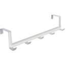Ganchos para puerta de dormitorio, 5 ganchos, organizador de baño para el hogar, perchero para ropa, abrigos, sombreros, toallas, accesorios de baño y cocina.