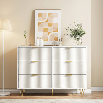 Rosahqnda White Drawer chest of drawers 4 or 6 Drawers Modern storage S wardrobe Tipping Protection wardrobe for living room