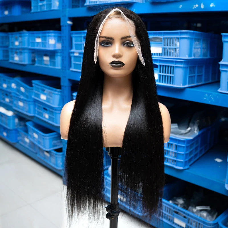 Peruca lace frontal cabelo humano liso hd - Densidade 250%