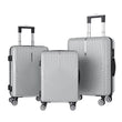 Anajqaqia 3 Pieces Suitcase Set, Hard-Shell Luggage Set Made of ABS, with  Combination Lock Hand and Telescopic Handle, Black