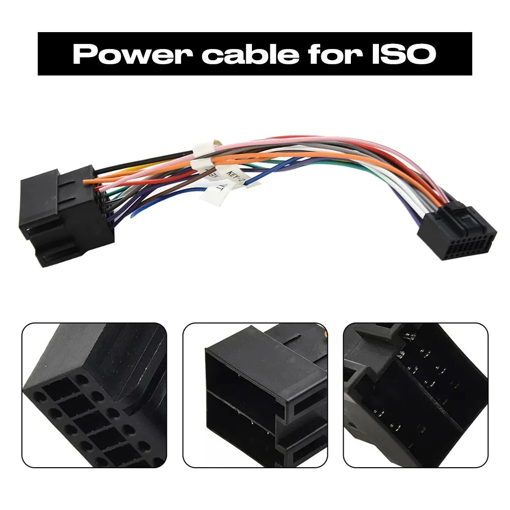 Universal Power Cable For ISO Toyota Nissan Suzuki Car Radio 4-Pin 6-Pin USB Cable External Microphone GPS Antenna