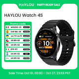 Smartwatch HAYLOU Watch 4S com GPS, tela AMOLED HD de 1,43", posicionamento GPS via 5 satélites e mais de 120 modos de treino – Relógio inteligente para esportes e fitness