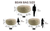 Bean Bag Chair with Filling Included Big Bean Bags Couch for Adults, Giant Beanbag Lazy Sofa for Living Room Bedroom and Dorm