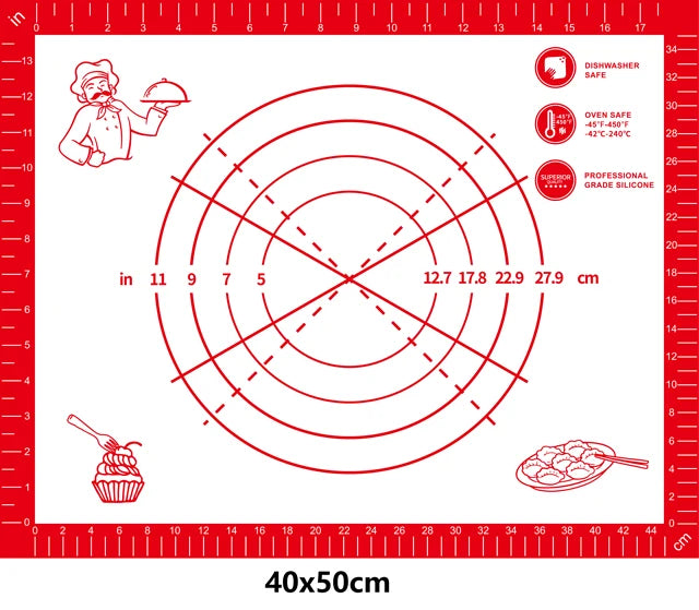 UNTIOR-Esteira De Cozimento De Silicone, Amassadeira, Pizza Dough Maker, Massa De Bolo, Cozinha Cozinhar Grill, Gadgets Antiaderentes, Bakeware, 1Pc