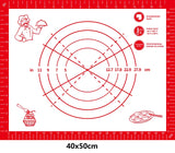UNTIOR-Esteira De Cozimento De Silicone, Amassadeira, Pizza Dough Maker, Massa De Bolo, Cozinha Cozinhar Grill, Gadgets Antiaderentes, Bakeware, 1Pc