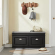 SoBuy FSR64 Shoe dump truck seat chest of drawers bench with seat cushion shoe bench with 2 flaps BHT approx.: 104x52x24cm