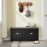 SoBuy FSR64 Shoe dump truck seat chest of drawers bench with seat cushion shoe bench with 2 flaps BHT approx.: 104x52x24cm
