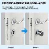 RAYKUBE V1 Adjustable TT Lock/ Tuya Bluetooth Smart Fingerprint Digital Cylinder Lock with APP/Password/RFID Card/Key  unlock
