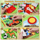 Montessori Busy Book Baby Early Education Book Farm Animal Scene Storytelling Activity Toy Fine Motor Quiet Book for Toddlers