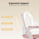 Naspaluro Ergonomic Office Chair Desk Chair with 90 ° Folding Armrest's Breathable Mesh Padding for Bedroom Home Office Study