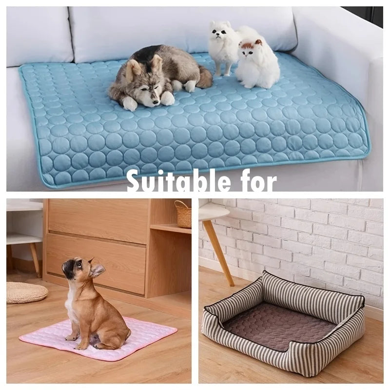 Esterilla refrescante para perros, cama fría de verano para mascotas, extragrande, para perros pequeños y grandes, accesorios para mascotas, manta duradera para gatos, sofá, manta de hielo para gatos