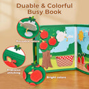 Montessori Busy Book Baby Early Education Book Farm Animal Scene Storytelling Activity Toy Fine Motor Quiet Book for Toddlers