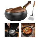 Nonstick Wok No Coating Gas Boiling Stir Fry Pan for Restaurant Camping Home Stovetop Induction Cooker Cookware Pots Cooking