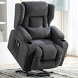COMHOMA Relax armchair stand-up aid massage armchair with fabric surface electric stand-up armchair TV armchair armchair fabric