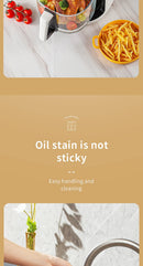 Smart Electric Air Fryer Large Capacity Convection Oven Deep Fryer Without Oil Kitchen 360°Baking Viewable Window Home Appliance