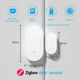 EWelink ZigBee Door And Window Magnetic Sensor Wireless Door Alarm Detector Smart Home Security Works With Zigbee2MQTT Alexa ZHA