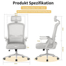 Naspaluro Ergonomic Office Chair Desk Chair with Headrest Breathable Mesh Cover Lumbar Support Computer Chair 360 ° Swivel Chair