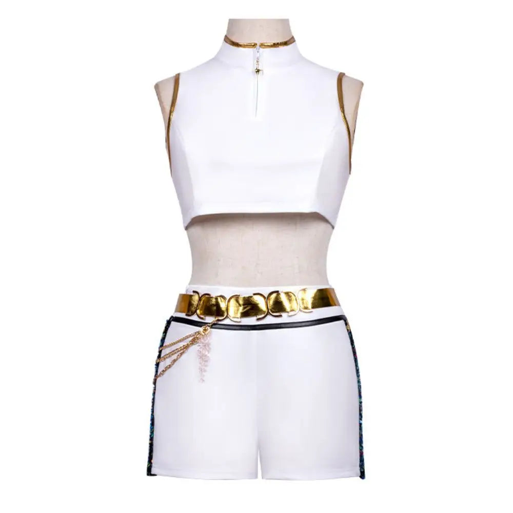 Kids Girls Rummi Devil Hunters Zoeyy Miraa Cosplay Costume for Children Idol Roleplay Outfits Halloween Carnival Suit
