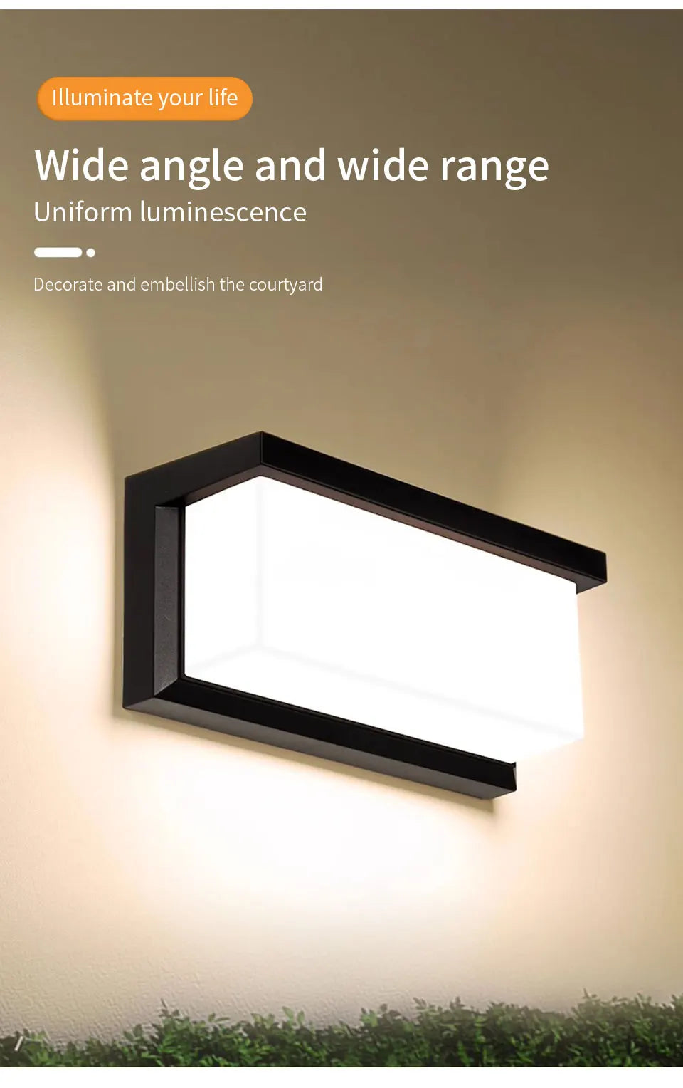 LED Outdoor Wall Light Waterproof IP66 Motion Sensor LED Outdoor Lighting Porch Lights Balcony Garden Lights Outdoor Wall Lamp