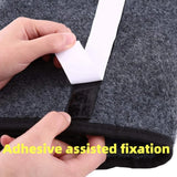 Large Anti-Slip Compartment Boot Storage Organizer Tool Car Storage Bag Car Trunk Organizer Soft Felt Storage Box Accessories