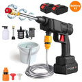6-in-1 48V Portable Electric High Pressure Washer Cordless Efficient Car Garden Cleaning Spray Gun Tool With Battery