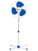 White/Blue or White Foot Fan Commodore. Portable Fan. Cold Air Fans for Home. Air Frener for the Office. Low Consumption Pinguin with 3 Speeds, Adjustable and with Oscillation