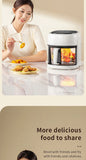 Smart Electric Air Fryer Large Capacity Convection Oven Deep Fryer Without Oil Kitchen 360°Baking Viewable Window Home Appliance