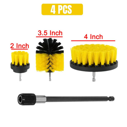 Kit de 12 o 4 cepillos para taladro eléctrico, cepillo de limpieza para alfombras, vidrios, coches, cocinas, baños, herramientas de limpieza del hogar. 