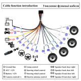 Universal Power Cable For ISO Toyota Nissan Suzuki Car Radio 4-Pin 6-Pin USB Cable External Microphone GPS Antenna