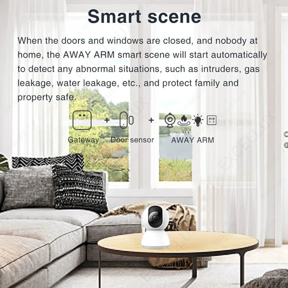 EWelink ZigBee Door And Window Magnetic Sensor Wireless Door Alarm Detector Smart Home Security Works With Zigbee2MQTT Alexa ZHA